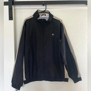 Vintage Champion Track Zip Up Jacket Windbreaker XL skater y2k 90s athleisure